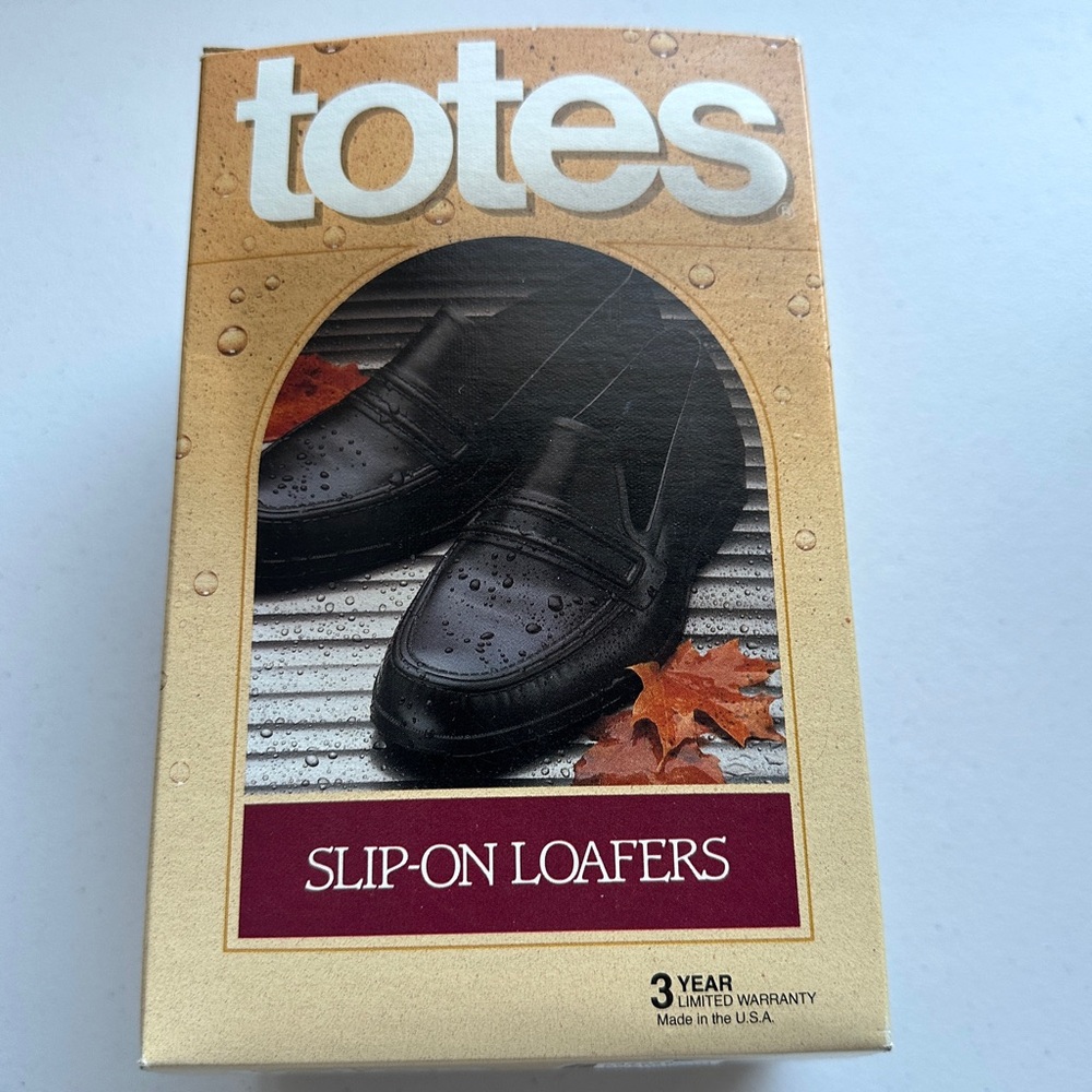 NIB Vintage Men’s Slip-On Rubber Waterproof Loafers Fits Over Size 8.5 - 9.5